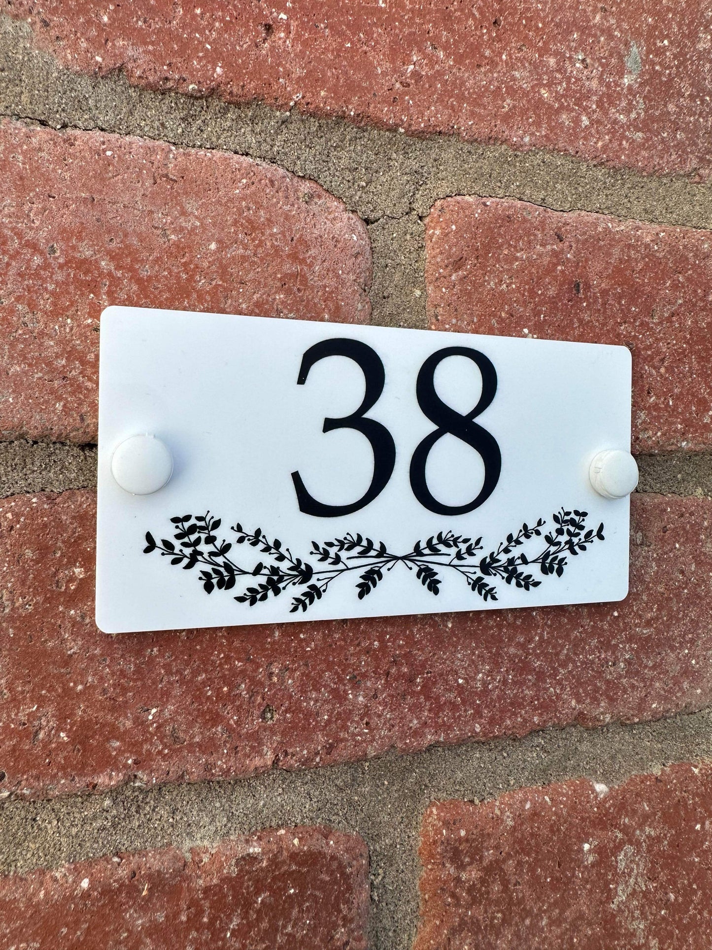 Acrylic house sign ivy small