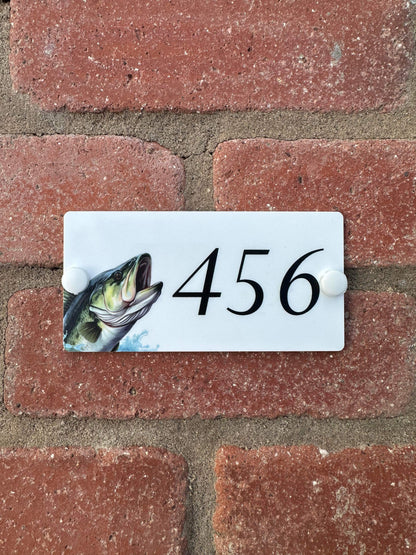 Acrylic house sign fish small