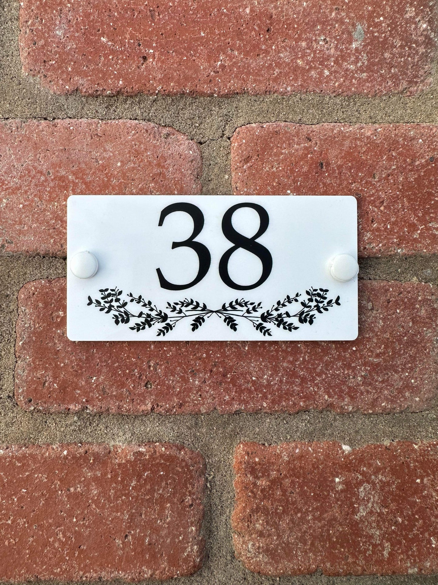 Acrylic house sign ivy small