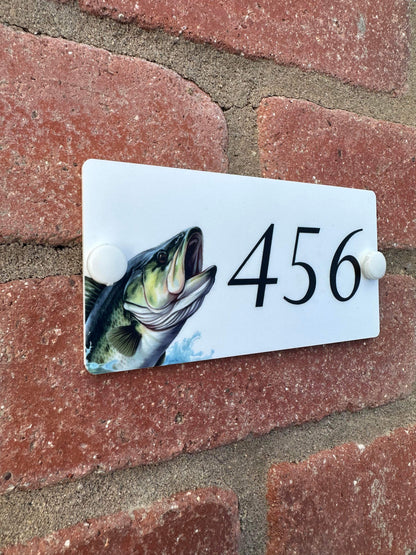 Acrylic house sign fish small