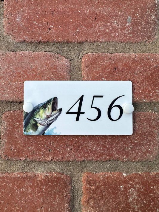Acrylic house sign fish small