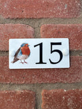 Acrylic house sign robin small