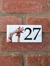 Acrylic house sign giraffe small