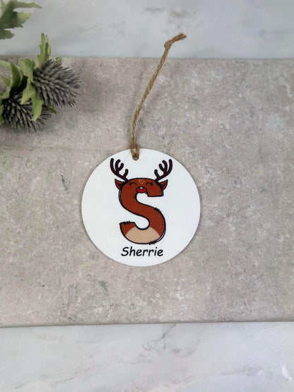 BOGOF Reindeer Christmas bauble