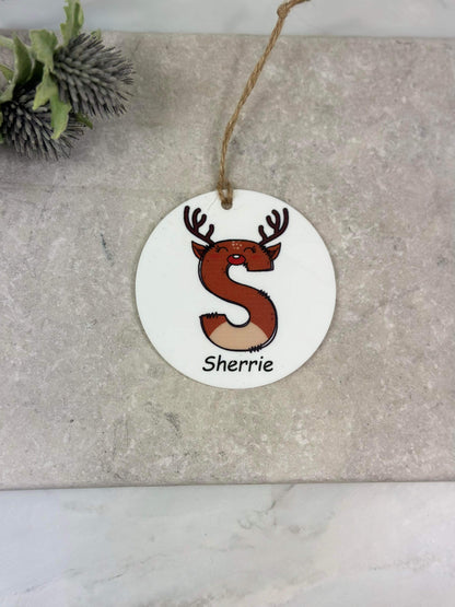 BOGOF Reindeer Christmas bauble
