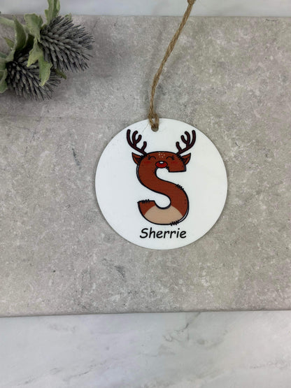 BOGOF Reindeer Christmas bauble