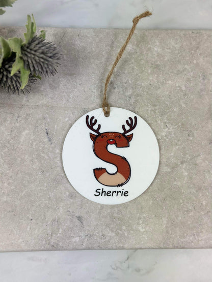 BOGOF Reindeer Christmas bauble