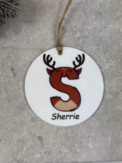 BOGOF Reindeer Christmas bauble