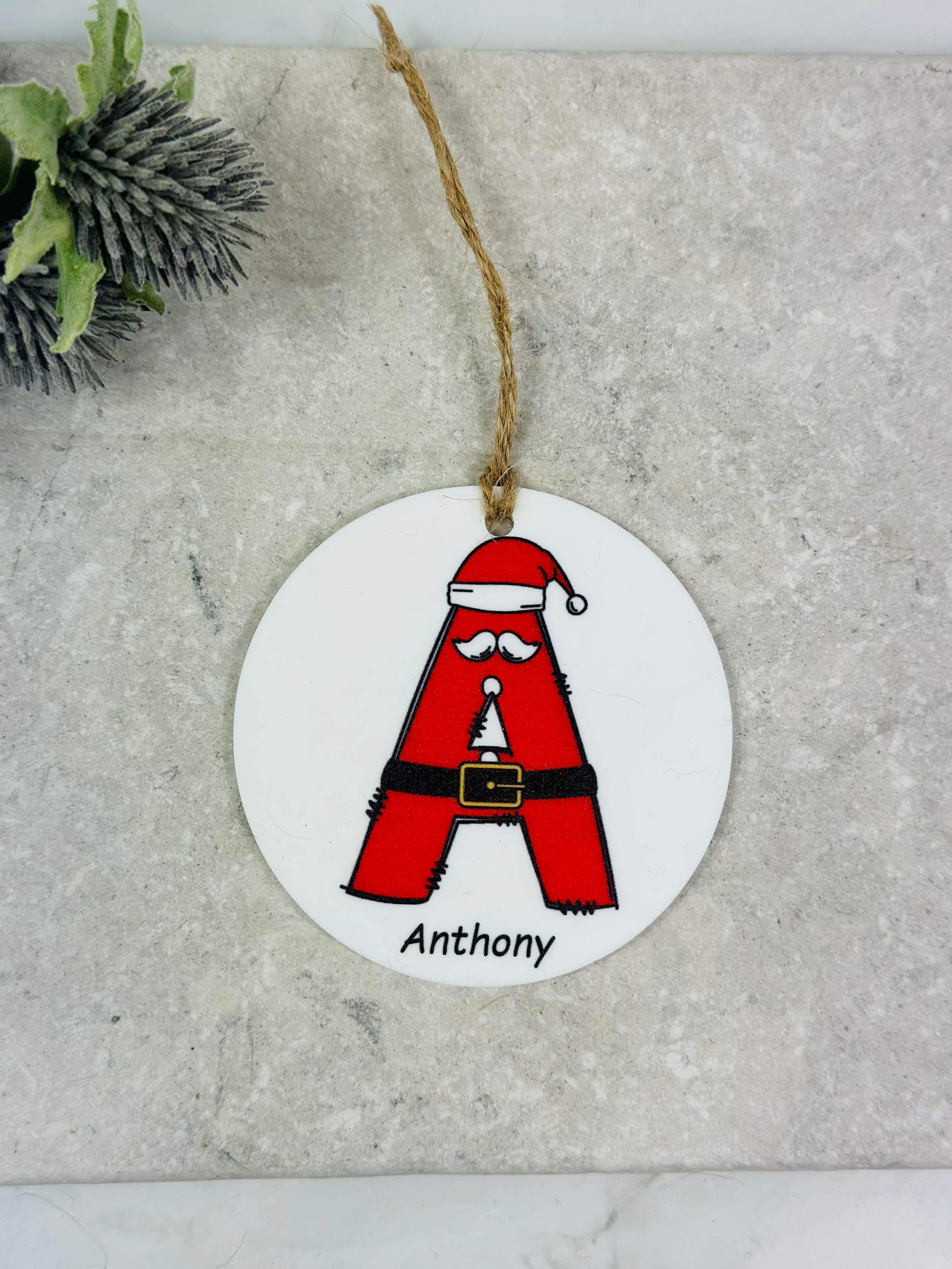 BOGOF Santa Christmas bauble