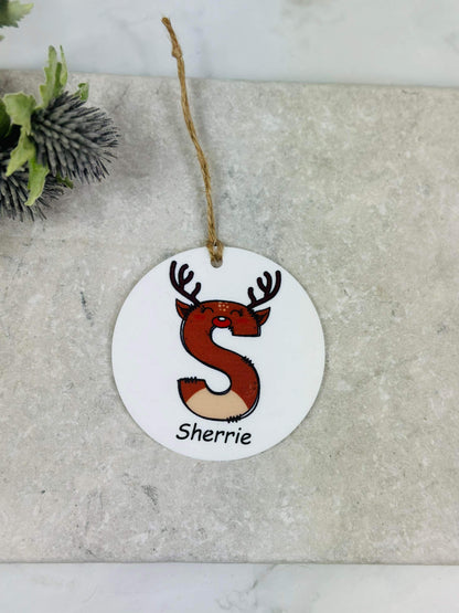 BOGOF Reindeer Christmas bauble
