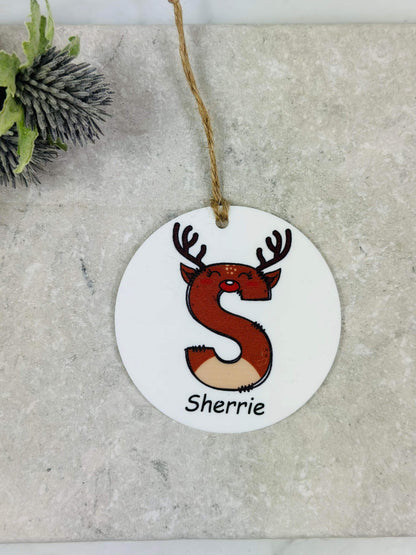BOGOF Reindeer Christmas bauble