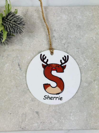 BOGOF Reindeer Christmas bauble