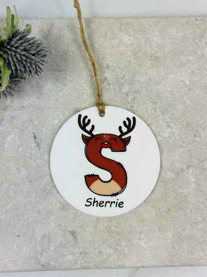 BOGOF Reindeer Christmas bauble