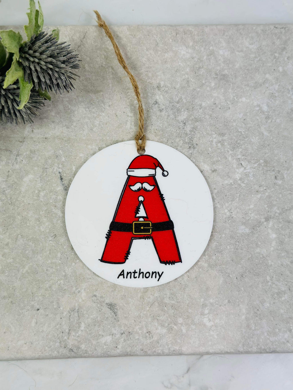 BOGOF Santa Christmas bauble