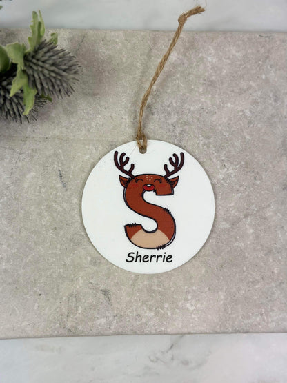 BOGOF Reindeer Christmas bauble