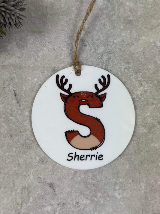 BOGOF Reindeer Christmas bauble