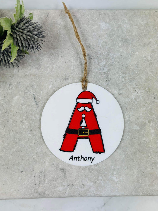 BOGOF Santa Christmas bauble