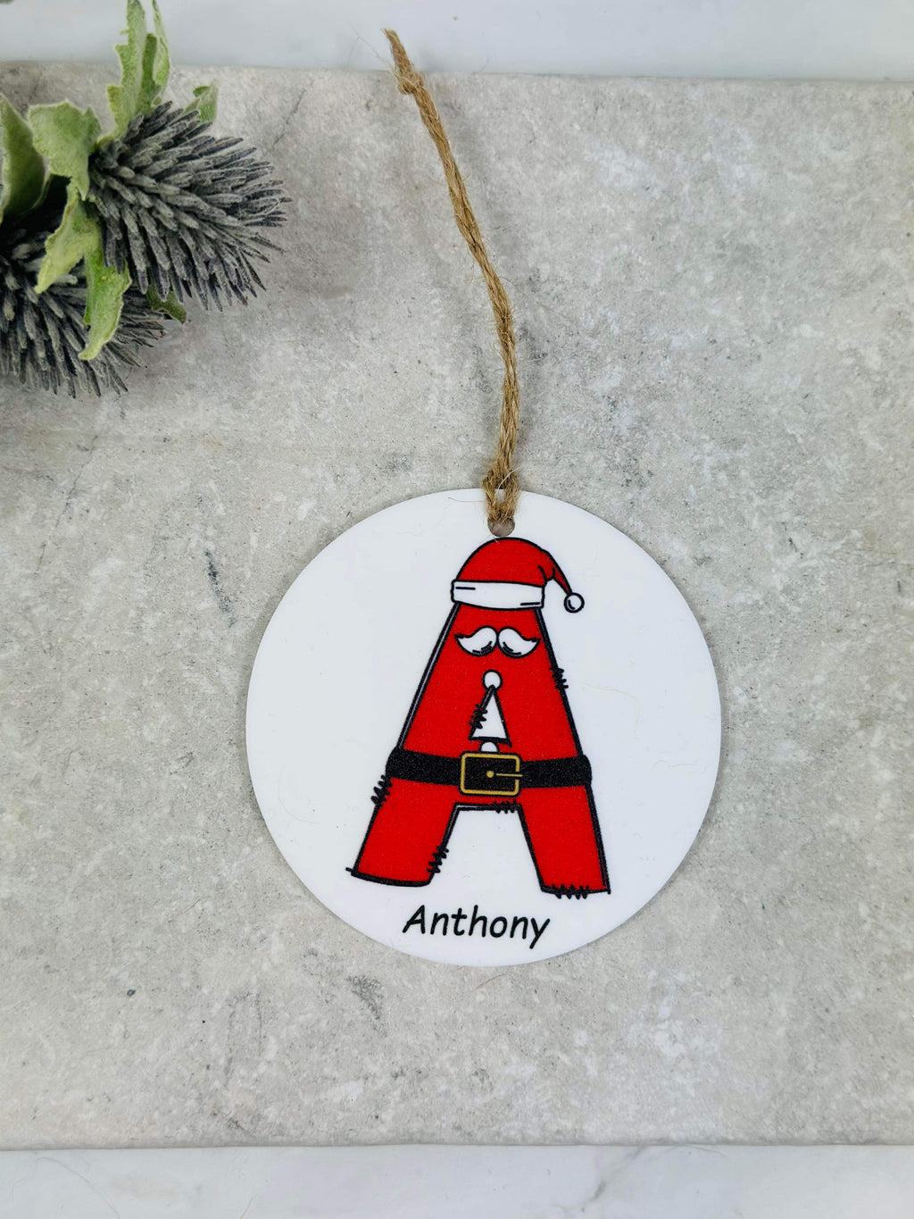 BOGOF Santa Christmas bauble