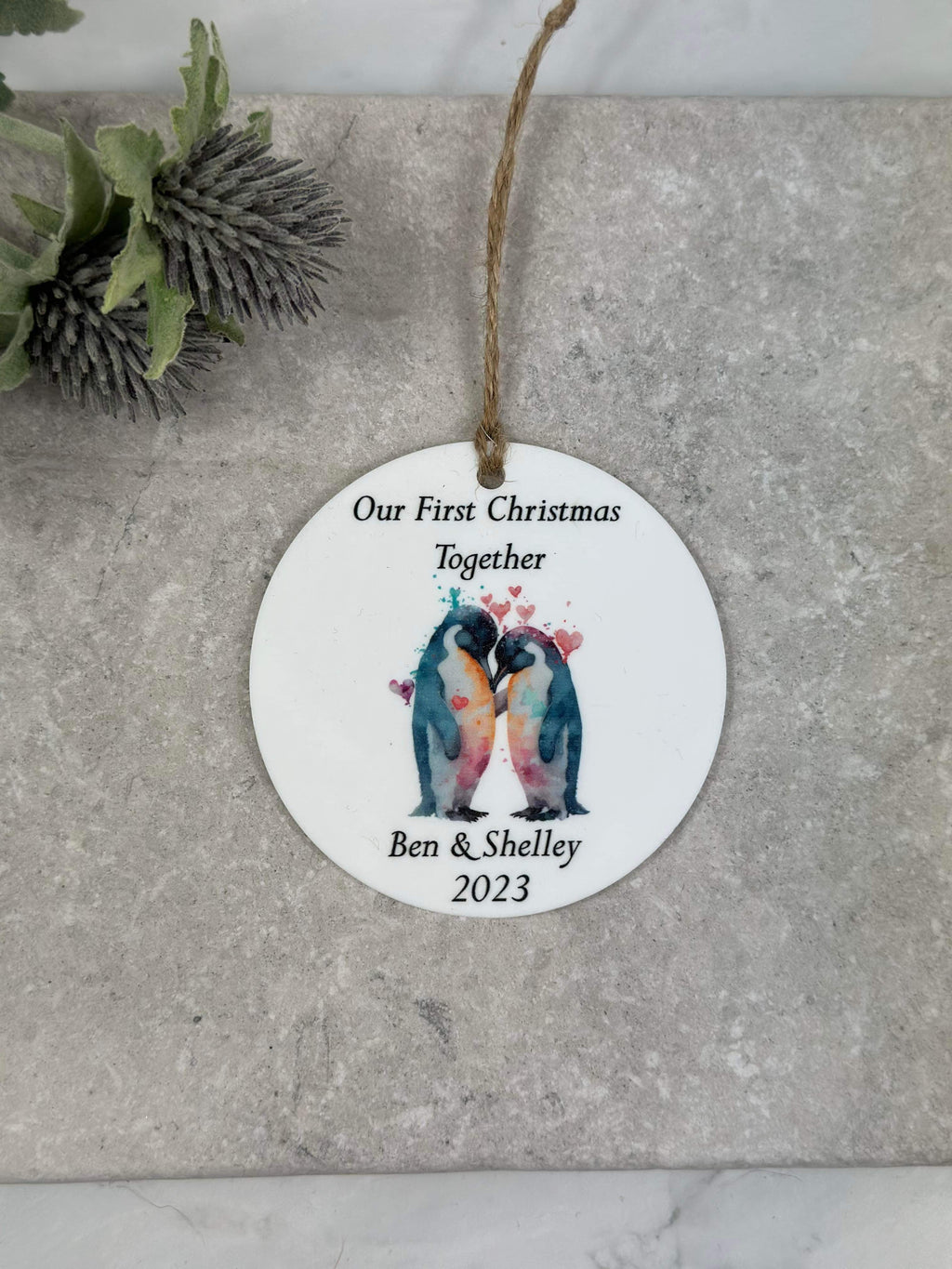 BOGOF penguin Christmas bauble