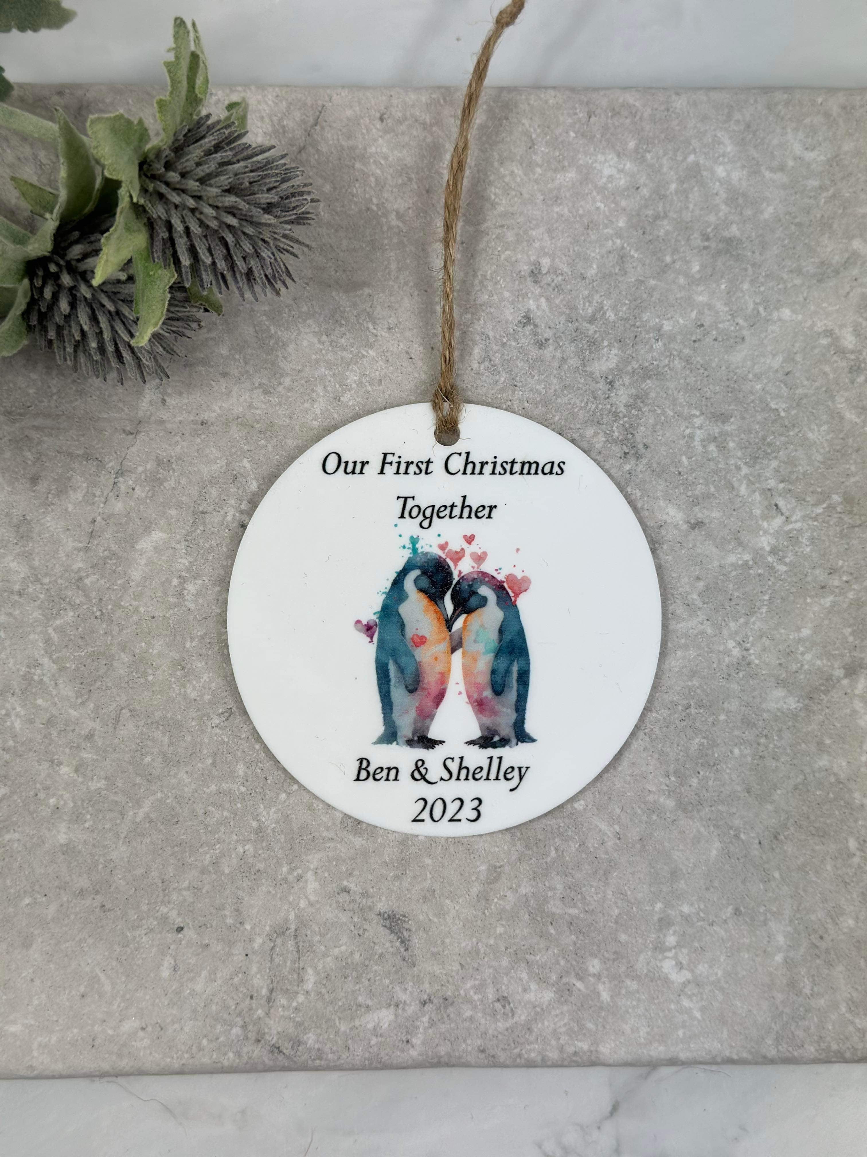 BOGOF penguin Christmas bauble