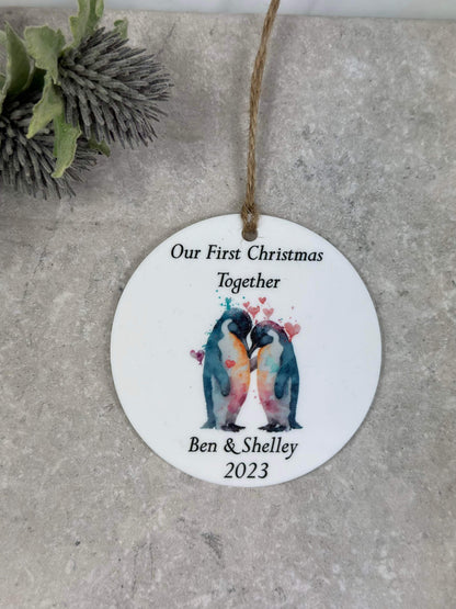 BOGOF penguin Christmas bauble