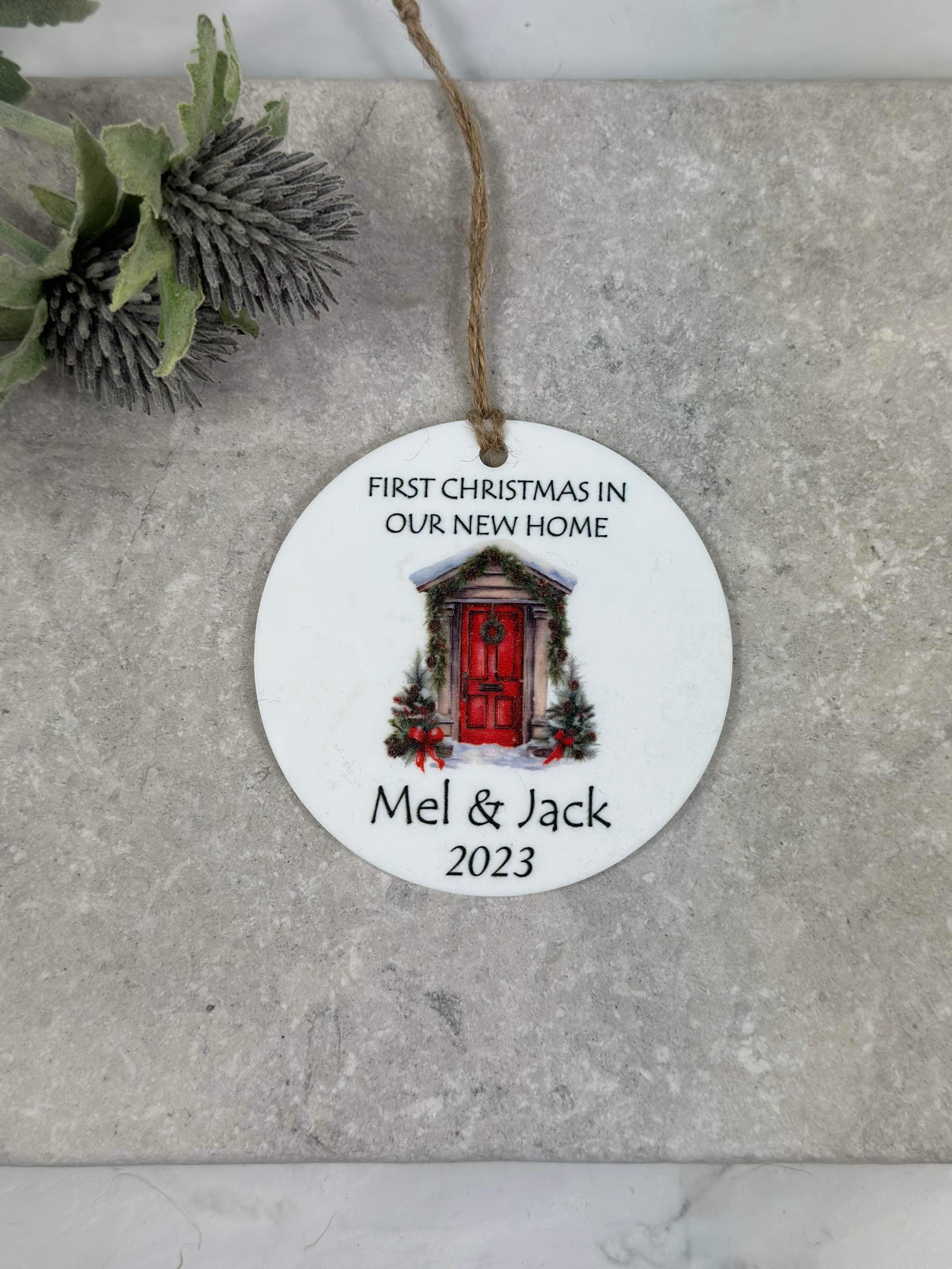 BOGOF first Christmas in our new home bauble