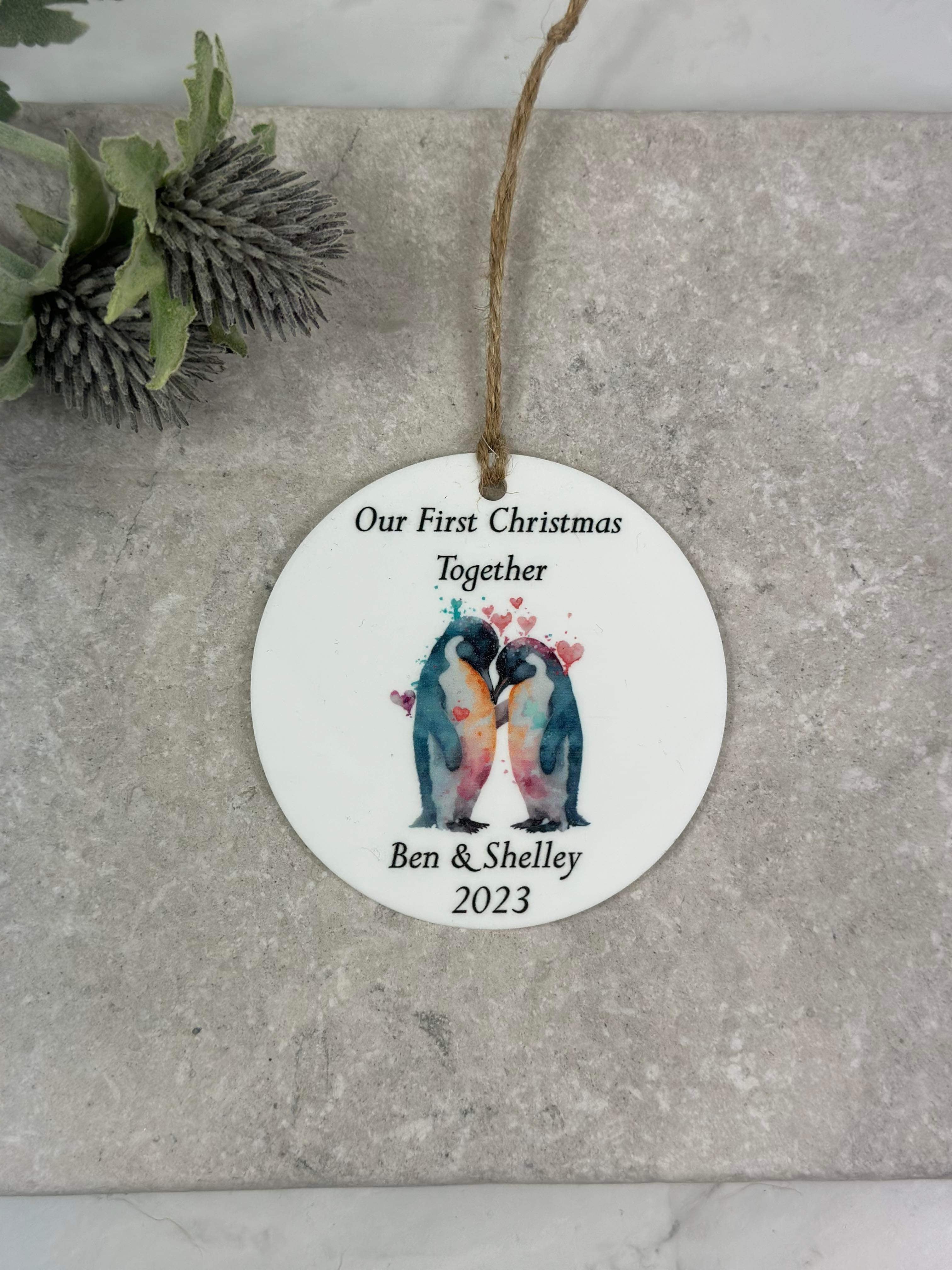 BOGOF penguin Christmas bauble