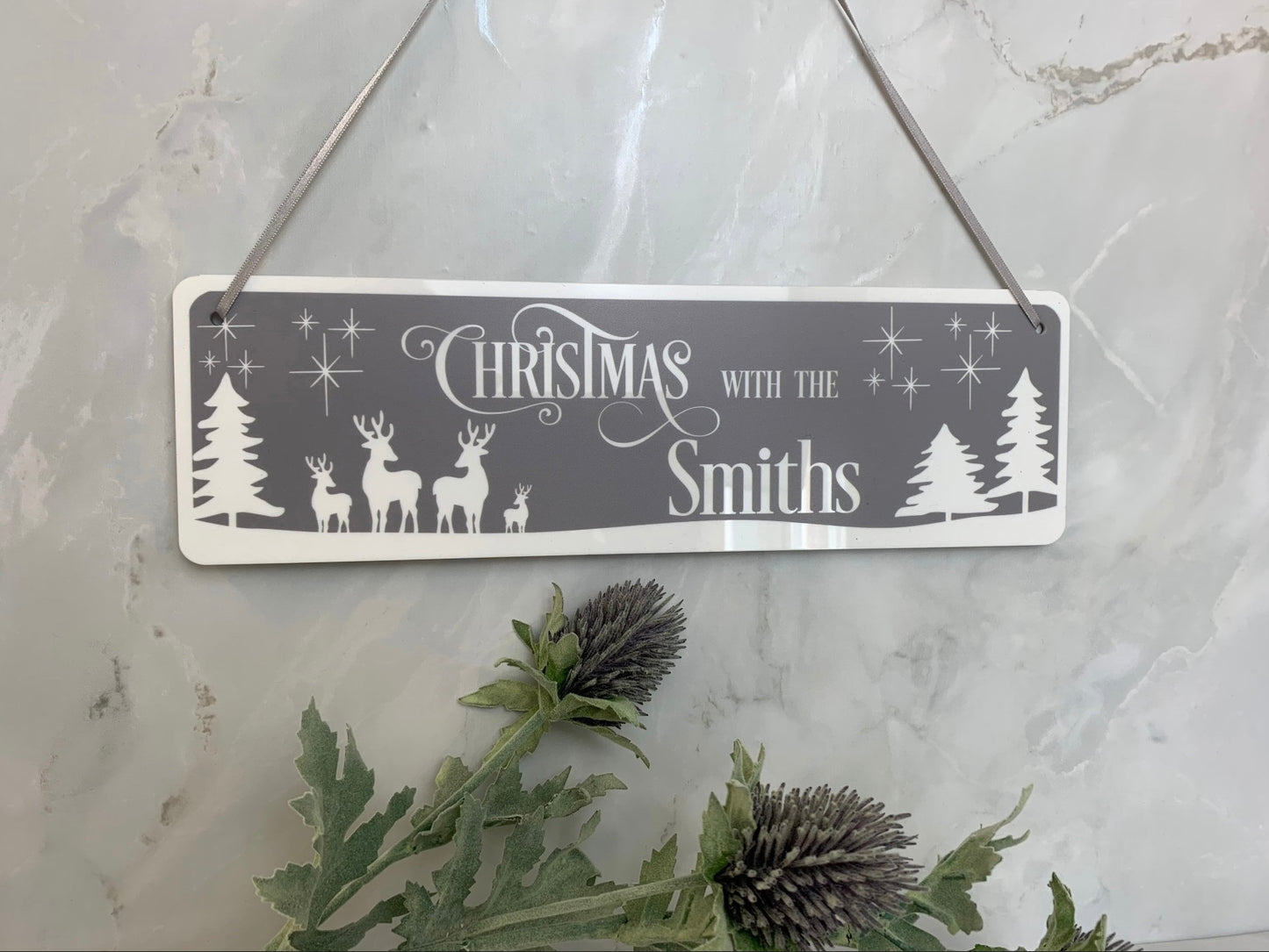 Christmas with the….. hanging sign