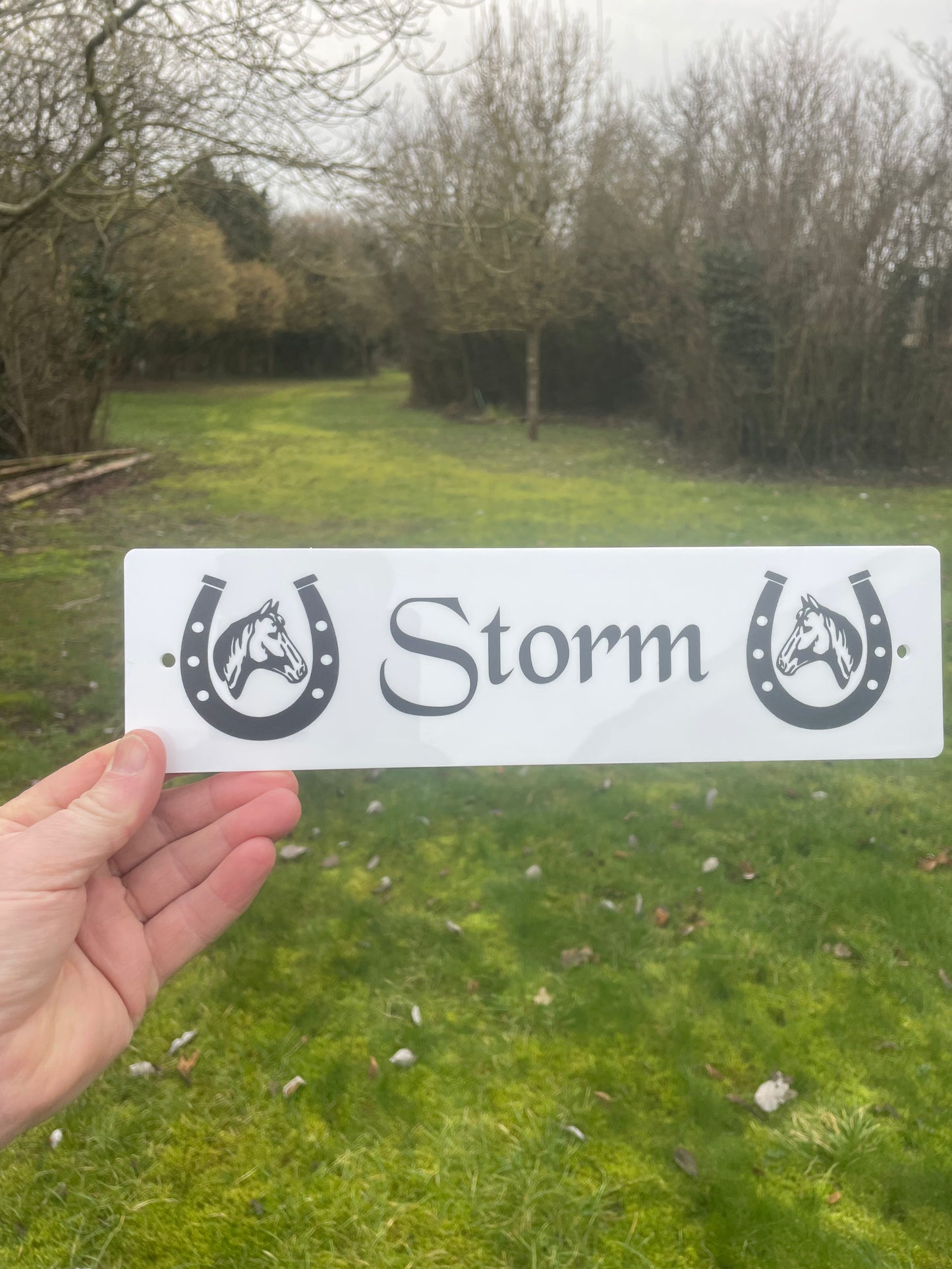 Horse Stable Door Sign Acrylic Without Boarder - The Free Mucking Fabulous Slate Coaster