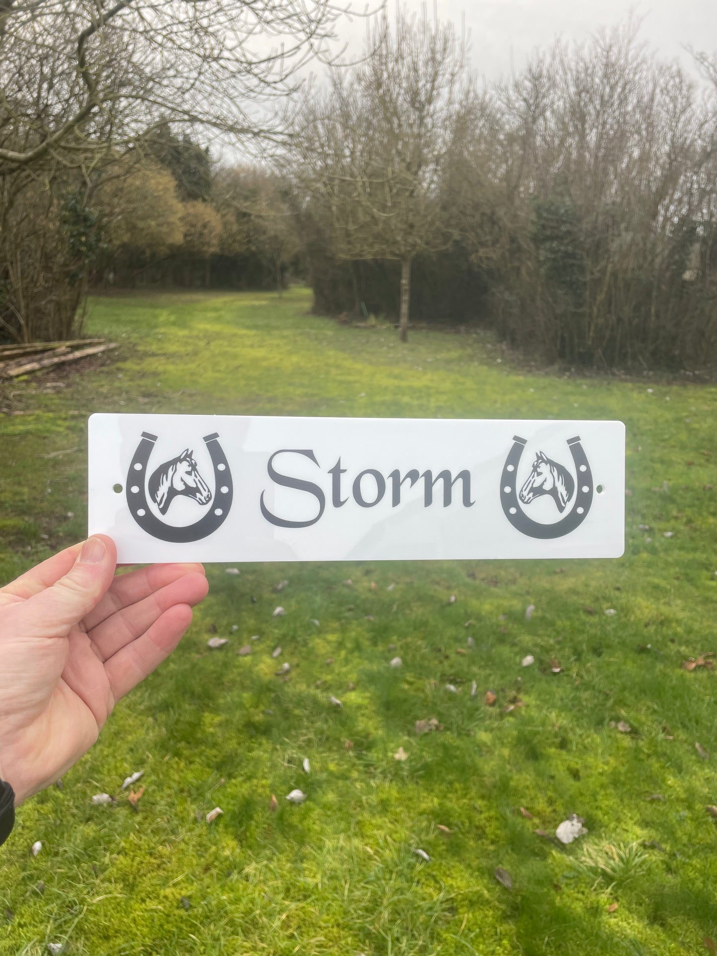 Horse Stable Door Sign Acrylic Without Boarder - The Free Mucking Fabulous Slate Coaster