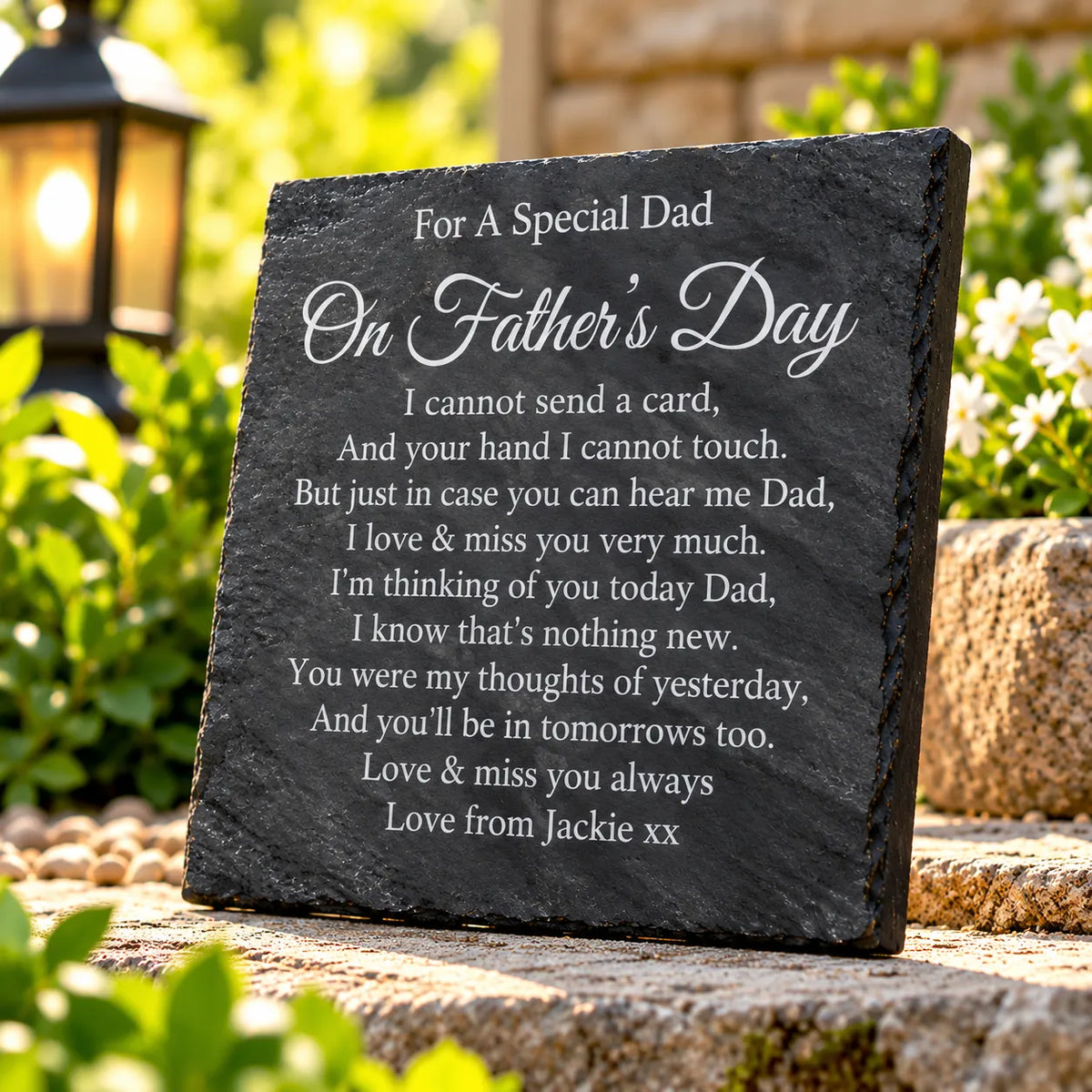 Father’s day memorial plaque