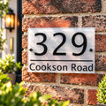 Plain divider acrylic house sign