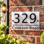 Plain divider acrylic house sign