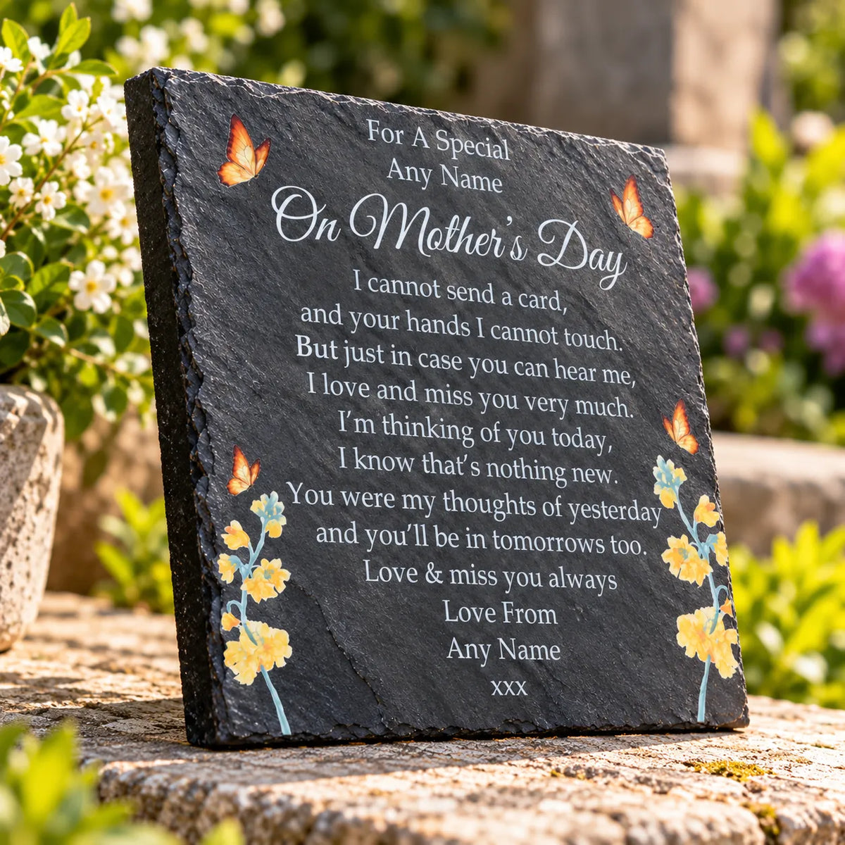 Mother’s Day memorial plaque
