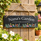 A place where love blooms garden slate sign