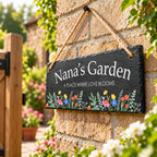 A place where love blooms garden slate sign