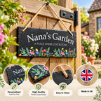 A place where love blooms garden slate sign