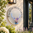 Deer acrylic house sign