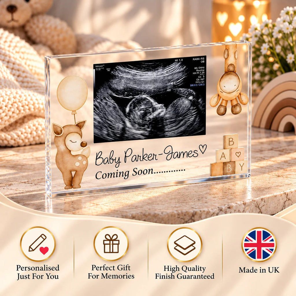 Baby scan acrylic block