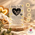 Daddy to be Baby scan acrylic block