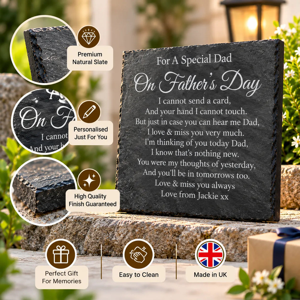 Father’s day memorial plaque