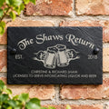 Garden beer slate sign