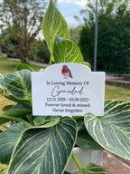 Acrylic Memorial Plaque & Plant Pot