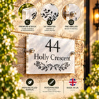 Ivy divider acrylic house sign