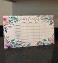 Family weekly planner Purple