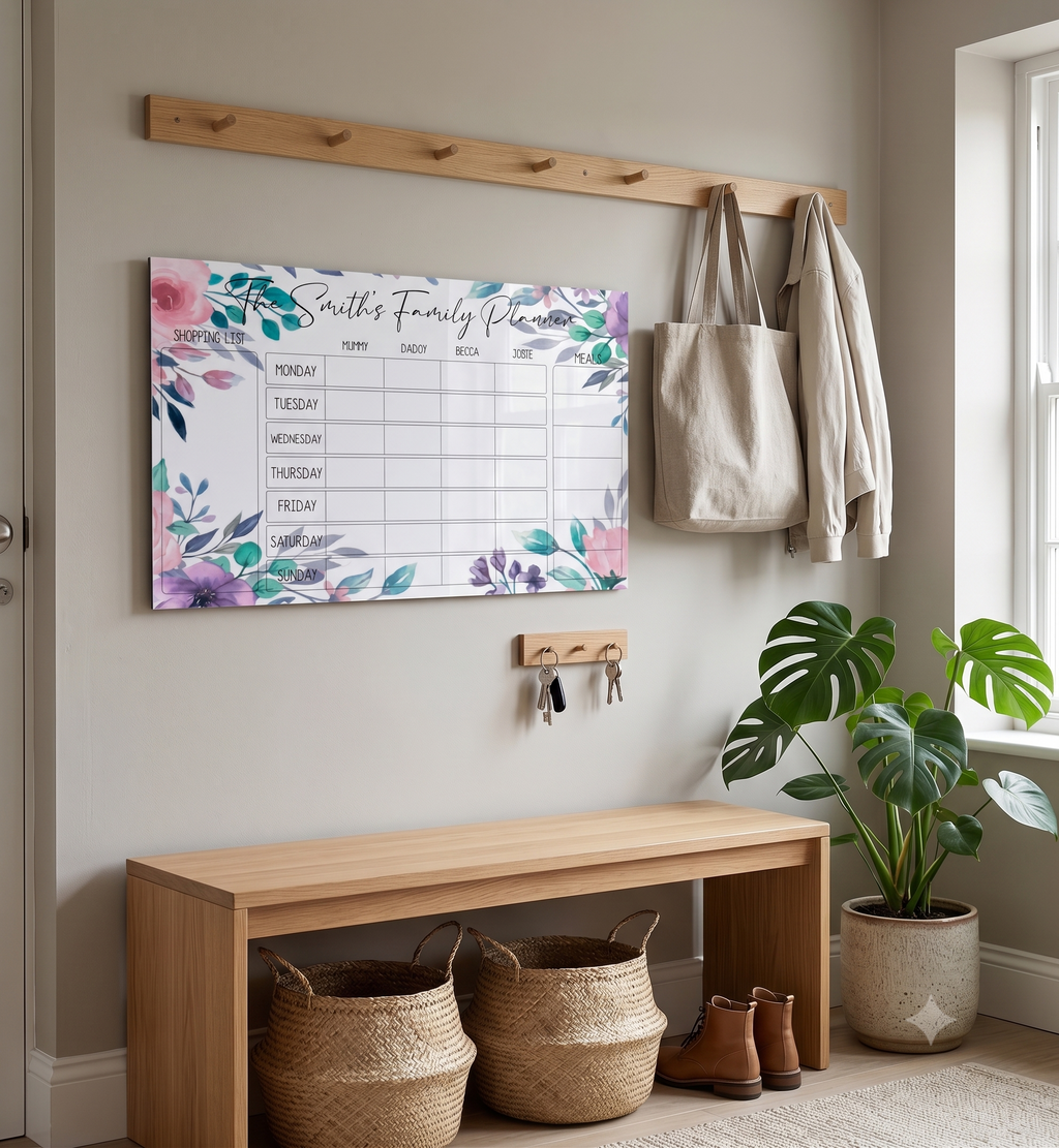 Family weekly planner Purple