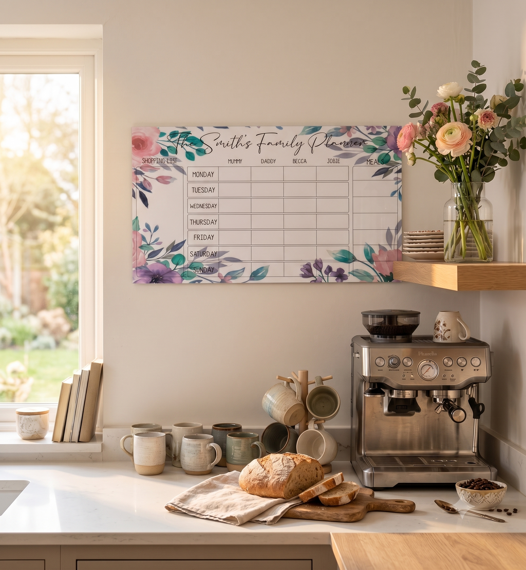 Family weekly planner Purple