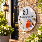 Robin acrylic house sign