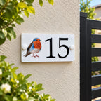 Acrylic house sign robin small