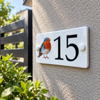 Acrylic house sign robin small